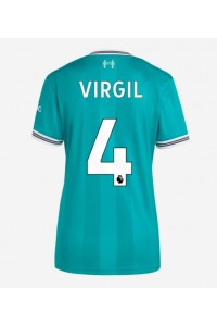 Liverpool Virgil van Dijk #4 Voetbaltruitje 3e tenue Dames 2025-26 Korte Mouw